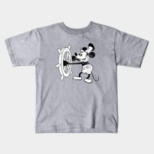 Steamboat Willie - distressed Kids T-Shirt